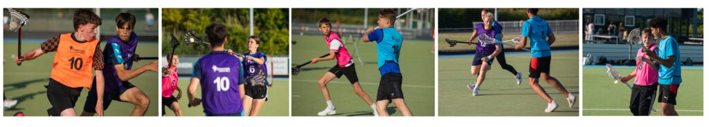 Children enjoying the summer Lacrosse Camp in Luxembourg through creative play and teamwork